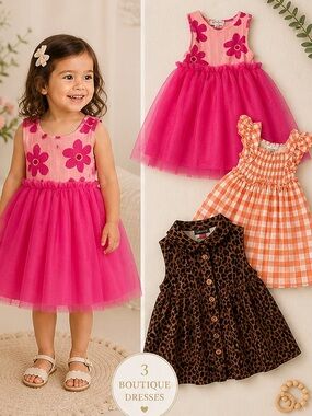 Girls 2T Boutique Dress Bundle Jessica Simpson Vince Camuto Sigrid Olsen